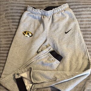 Nike Gray Sweatpants Mizzou University of Missouri